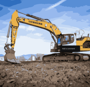 Liebherr Excavator at jobsite